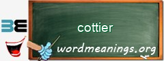WordMeaning blackboard for cottier